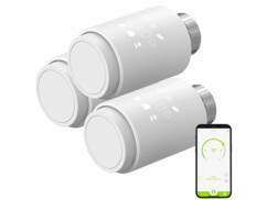 3 têtes thermostatiques ZigBee connectées pour radiateur