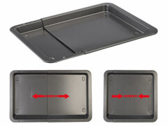 Plaque de cuisson universelle extensible avec revêtement anti-adhésif