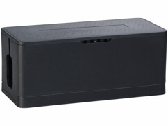 Boîte de rangement pliable pour multiprise coloris noir