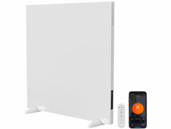 Panneau chauffant électrique à infrarouge 550 W et convecteur connecté 