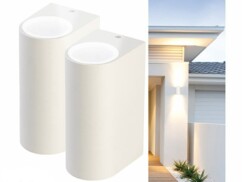 Pack de 2 lampes murales rondes avec matériel de montage et mode d'emploi en français