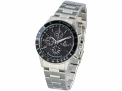 Montre radio-pilotée solaire pour homme - coloris argenté