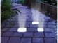 4 pavés lumineux à LED solaires - Petit format