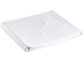 Parure de lit en satin 100 % soie 155 X 220 cm – blanc perle