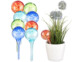 8 doseurs d’irrigation en verre coloré - Ø 6 cm