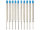 10 recharges pour stylo bille bleu - Épaisseur B