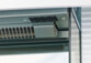 Vue sur le panneau de commande de la cheminée électrique murale 2000 W
