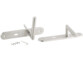 4 garnitures de porte en inox, dont 1 pour WC/salle de bains