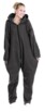 Tenue d'intérieur en textile polaire - noir - taille XXL Infactory