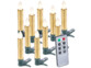 bougies LED pour sapin de Noël avec télécommande - coloris Or