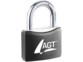 2 cadenas à clé - en laiton, acier et aluminium - 43 mm