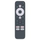 Télécommande bluetooth connectée avec commande vocale et touches d'accès direct aux plateformes de streaming YouTube, Netflix, Disney+ et Amazon Prime Video