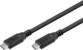 Zoom sur les fiches USB-C 4.0 mâles avec protection contre le pliage et gaine en PVC