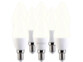 8 ampoules bougies E14 - 3 W - 240 lm - Blanc chaud Luminea