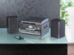 Chaîne stéréo 5 en 1 MHX-580.bt. Lecture de disques vinyles, CD, bluetooth et cassettes 