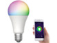 Ampoule LED LAV-150.rgbw avec contrôle par application mobile.