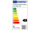Étiquette indiquant classe énergétique F pour le produit ZX2993 Ampoule connectée Luminea Home Control