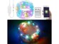 Lot de deux guirlandes à LED RVB connectées de 10 mètres de long, compatibles commandes vocales.