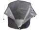 Voile d'hivernage ouvert avec revêtement interne en papier bulle et externe en tissu polaire et fond en mousse polyéthylène expansé